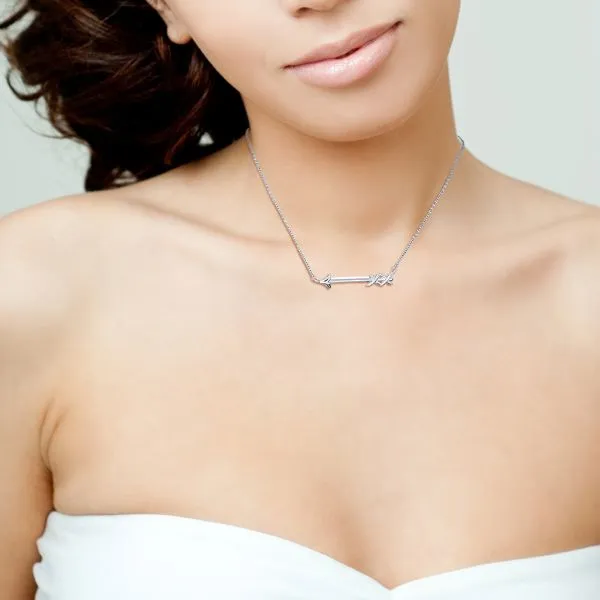 Silver arrow necklace tiffany Clearance