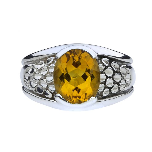 Kabana Sterling Silver Oval 2.45ct Citrine Ring Image 3 Purple Creek Holly Springs, NC
