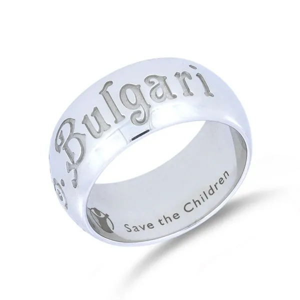 Bulgari Classic Save the Children Sterling Silver Ring