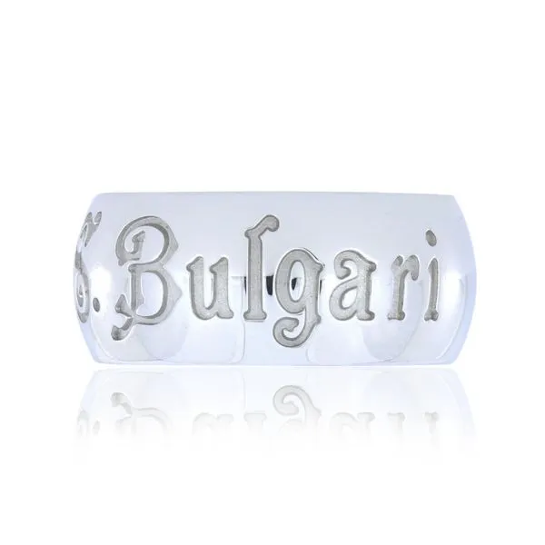 Bulgari Classic Save the Children Sterling Silver Ring Purple