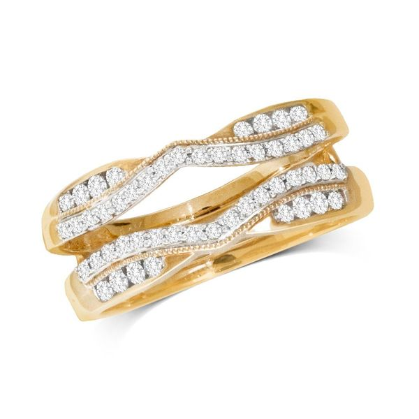 14K Yellow Gold 1/3 Ct.Tw.Diamond Guard Ring Robert Irwin Jewelers Memphis, TN