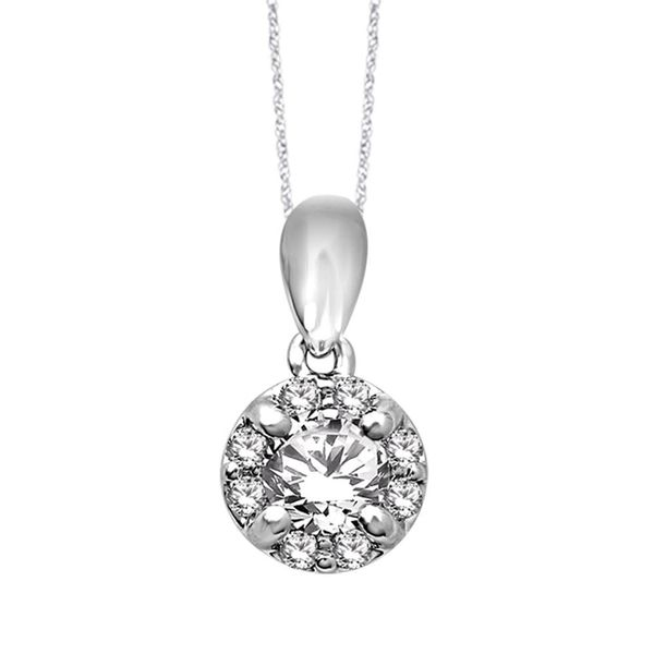 14K White Gold 3/4 Ct.Tw.Diamond Fashion Pendant Robert Irwin Jewelers Memphis, TN