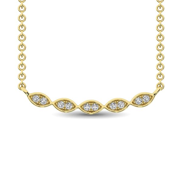 10K White Gold 1/10 Ctw Diamond Fashion Necklace Robert Irwin Jewelers Memphis, TN