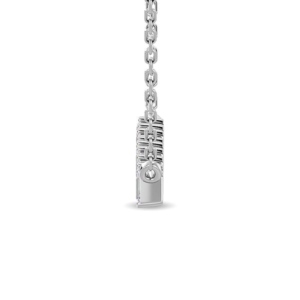 Diamond 1/4 Ct.Tw. Fashion Necklace in 14K White Gold Image 3 Robert Irwin Jewelers Memphis, TN