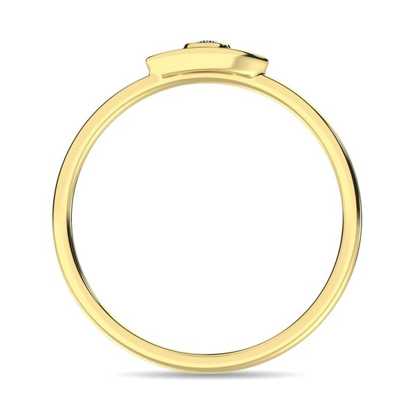 Diamond 1/20 ct tw Eye Ring in 10K Yellow Gold Image 4 Robert Irwin Jewelers Memphis, TN