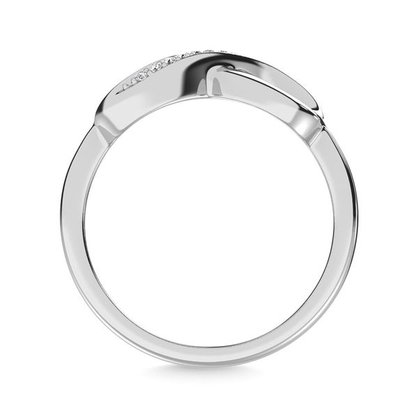 Diamond 1/20 Ct.Tw. Infinity Ring in Sterling Silver Image 4 Robert Irwin Jewelers Memphis, TN