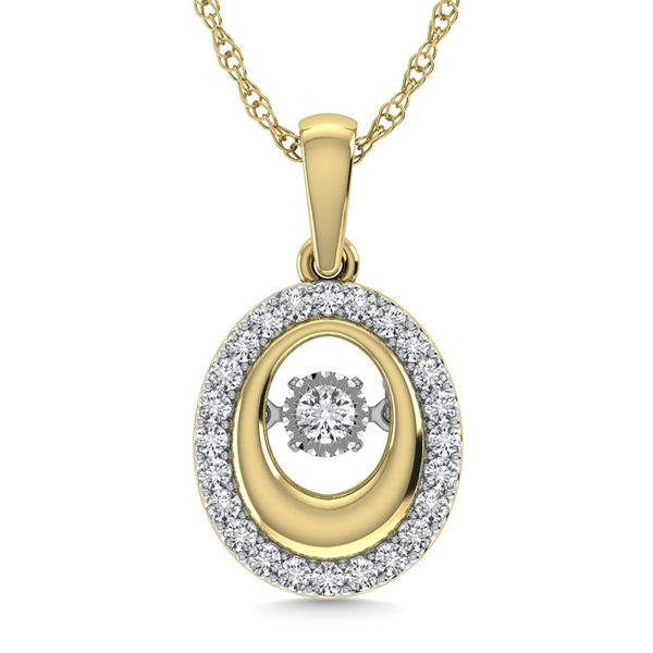 Diamond 1/6 Ct.Tw. Fashion Pendant in 10K Yellow Gold Robert Irwin Jewelers Memphis, TN