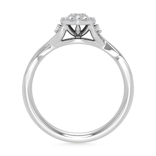Diamond 1/8 Ct.Tw. Promise Ring in 10K White Gold Image 4 Robert Irwin Jewelers Memphis, TN