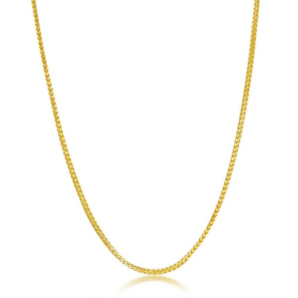 Sterling Silver 1.5mm Franco Chain - Gold Plated Robert Irwin Jewelers Memphis, TN