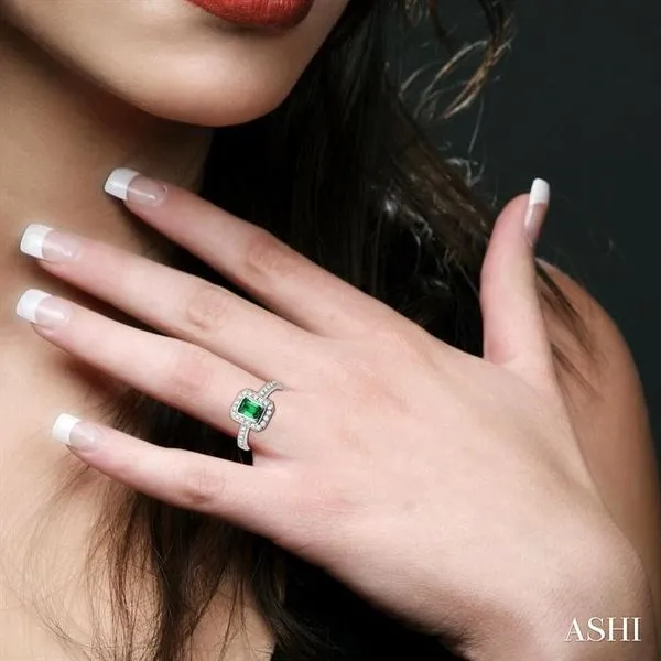 Emerald hot sale octagon ring