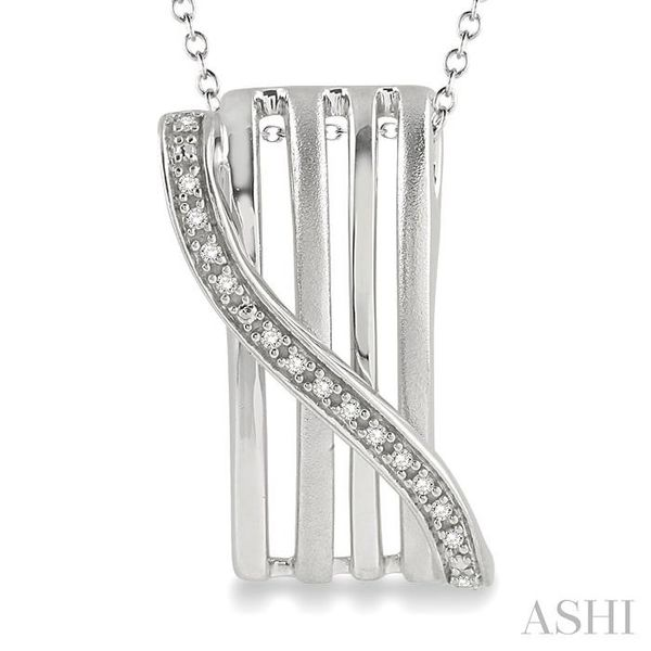 1/20 Ctw Single Cut Diamond Fashion Pendant in Sterling Silver with Chain Image 3 Ross Elliott Jewelers Terre Haute, IN