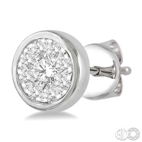 Diamond Bezel Stud Earrings