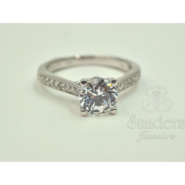 Diamond Accented Engagement Ring Image 2 Sanders Jewelers Gainesville, FL