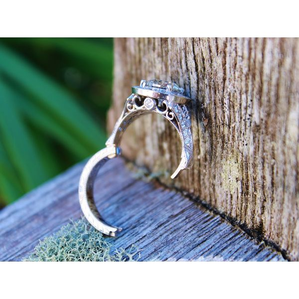 Vintage Inspired Custom Engagement Ring Image 3 Sanders Jewelers Gainesville, FL