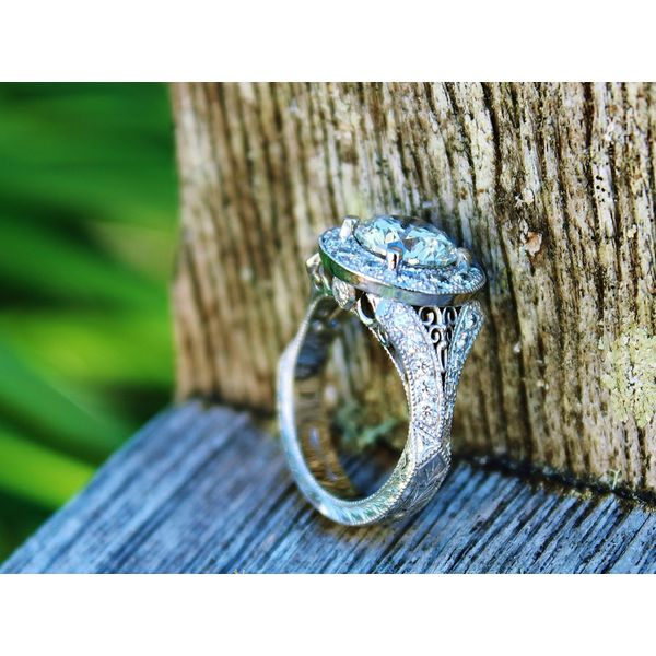 Vintage Inspired Custom Engagement Ring Image 2 Sanders Jewelers Gainesville, FL
