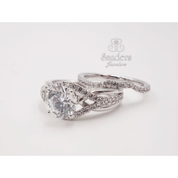 Diamond Accented Engagement Ring Image 2 Sanders Jewelers Gainesville, FL