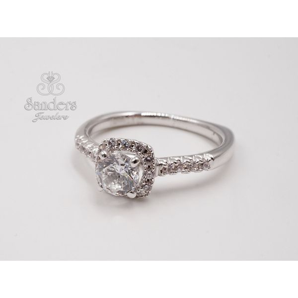 Cushion Halo Engagement Ring Sanders Jewelers Gainesville, FL