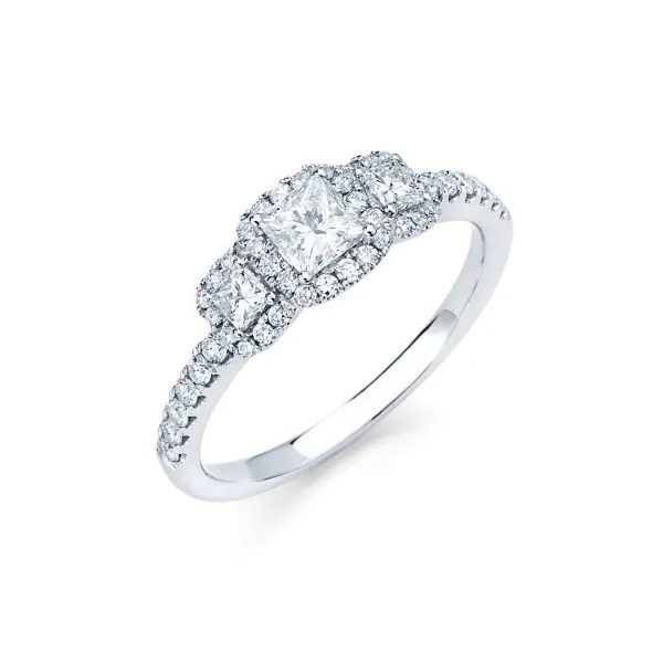 Forevermark Three Stone Diamond Engagement Ring Sausalito Jewelers