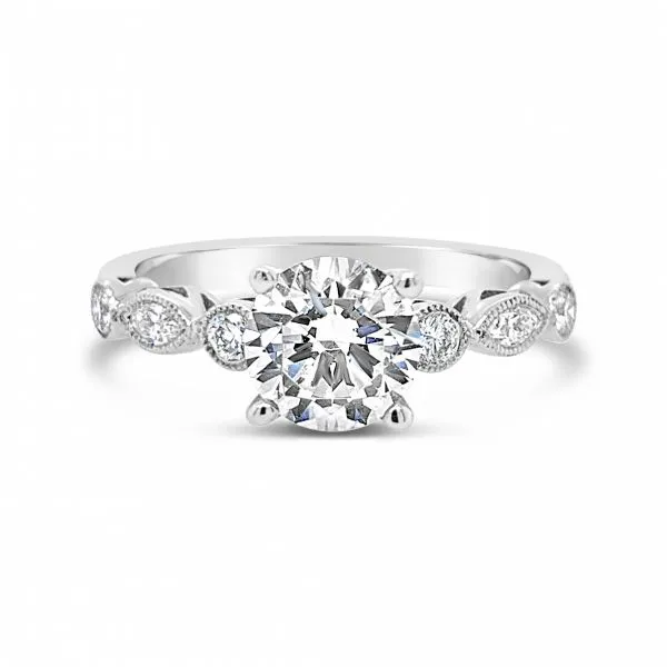 Milgrain marquise and dot diamond ring Clearance