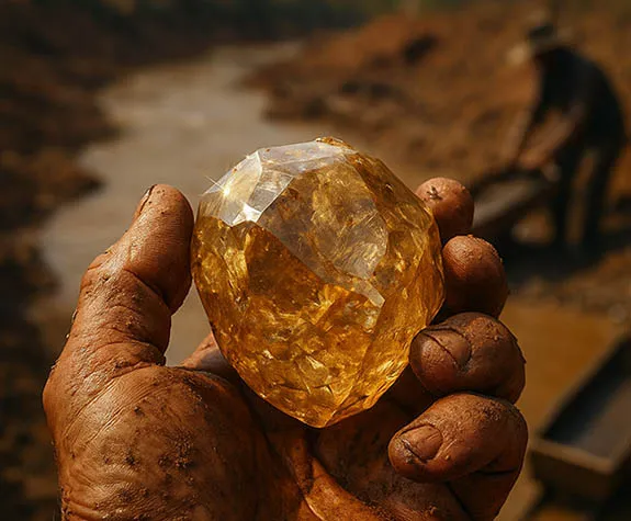 647-Carat Brown Diamond Sparks Renewed Interest in Brazil's Mining Potential