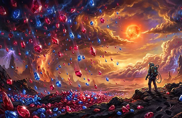 Read article: Scientists: Ruby-and-Sapphire Storms Swirl Across Distant Exoplanet HAT-P-7b
