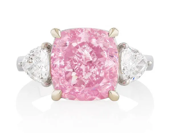 Rare 6.95-Carat Vivid Purplish Pink Diamond Ring Could Fetch $9MM