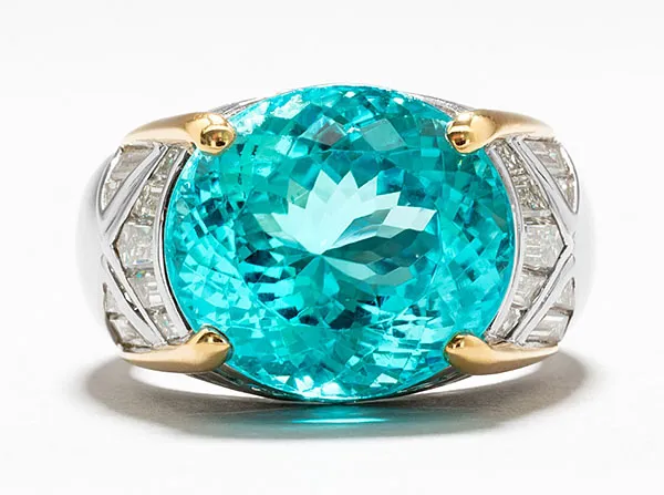 'ZaZa Azul Paraiba' Tourmaline Is a Dazzling Example of October's Birthstone