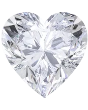 Heart-shaped diamond with intricate facets, link to explore heart-shaped jewelry.