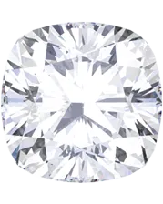 Radiant-cut diamond with brilliant facets. Click to explore more about Radiant diamonds.