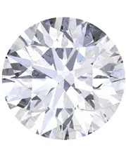 Round brilliant-cut diamond with sparkling facets. Click to view more about round diamonds.