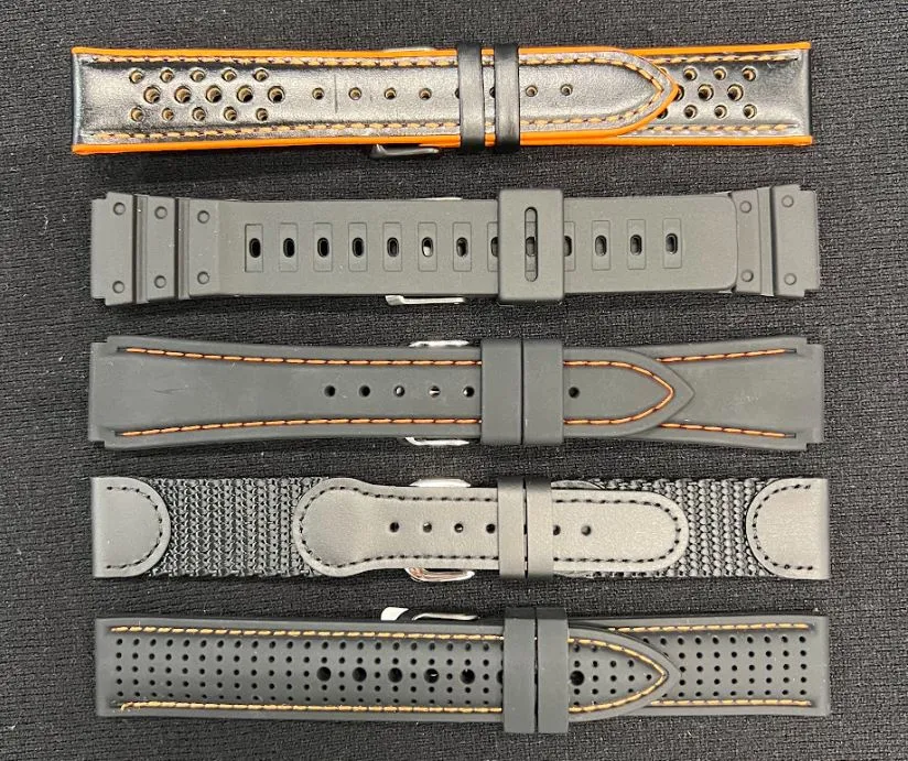 Sport bands Explore our sport watch bands collection, featuring a variety of rubber and hybrid options in different sizes and co