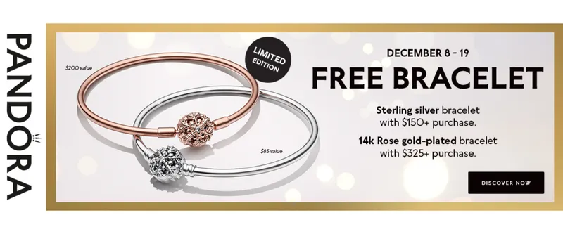Read article: FREE LE PANDORA BANGLE w/ Purchase - 12/8 - 12/19