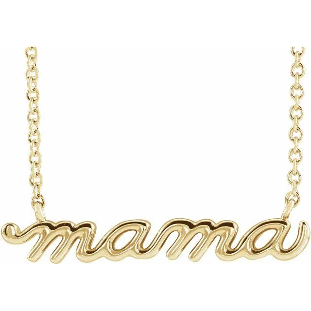 Gold necklace with 