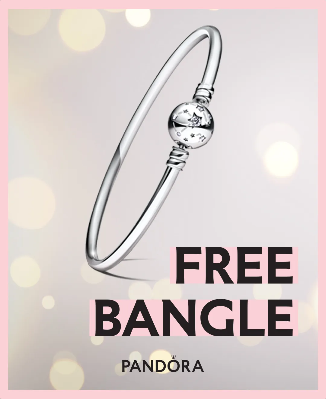 Free LE Pandora Bangle Bracelet with $150 Purchase