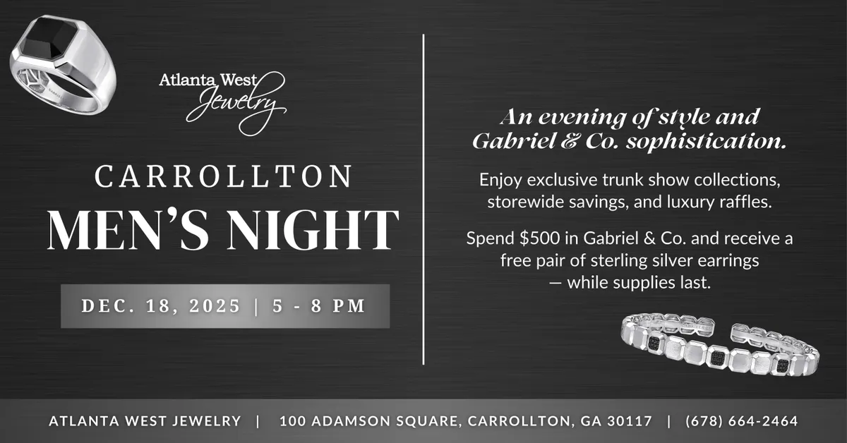 Read article: Men’s Night | Dec. 18, 2025 | Atlanta West Jewelry Carrollton