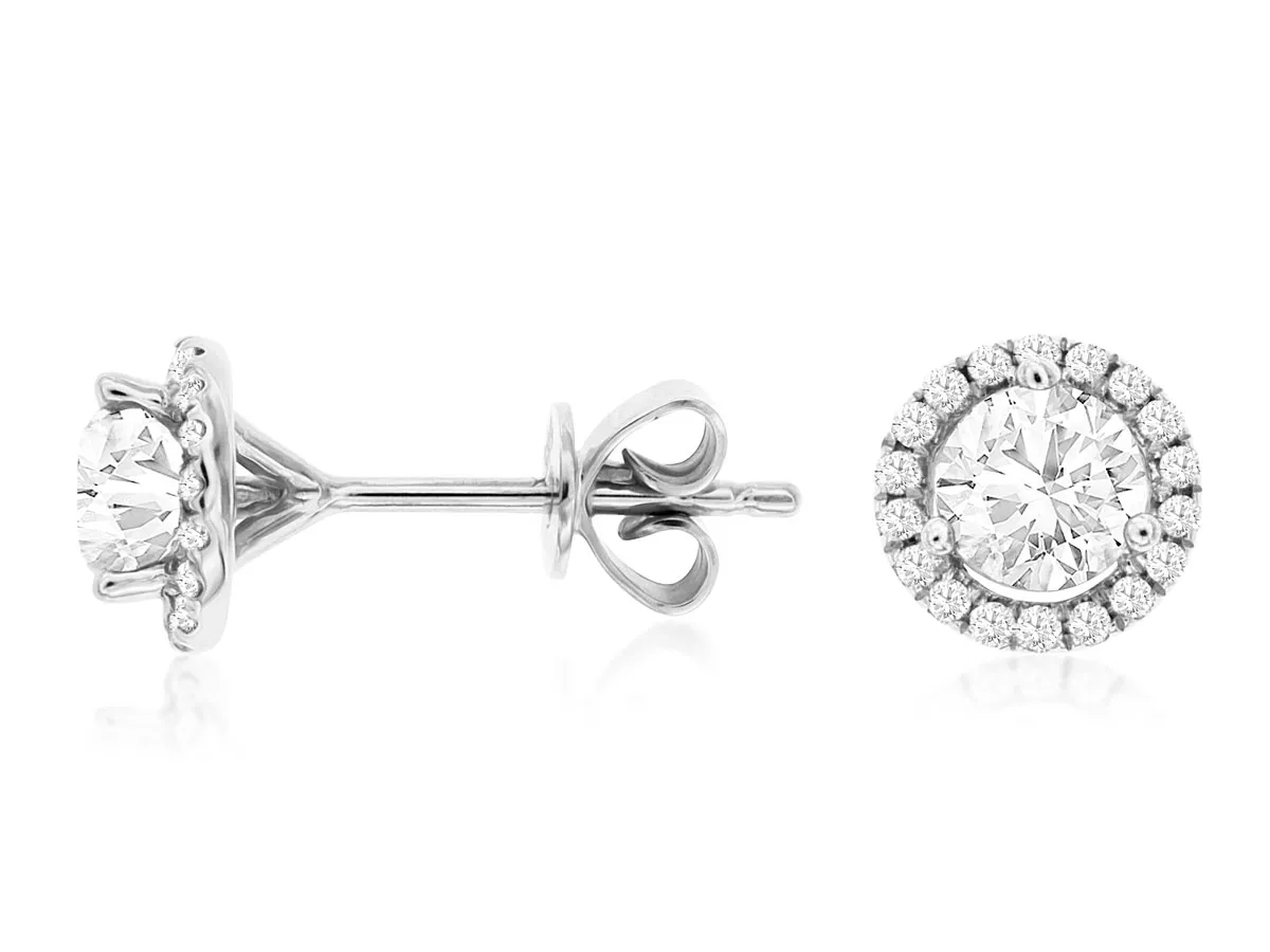 round diamond earrings $2,600 Ballard & Ballard Fountain Valley, CA