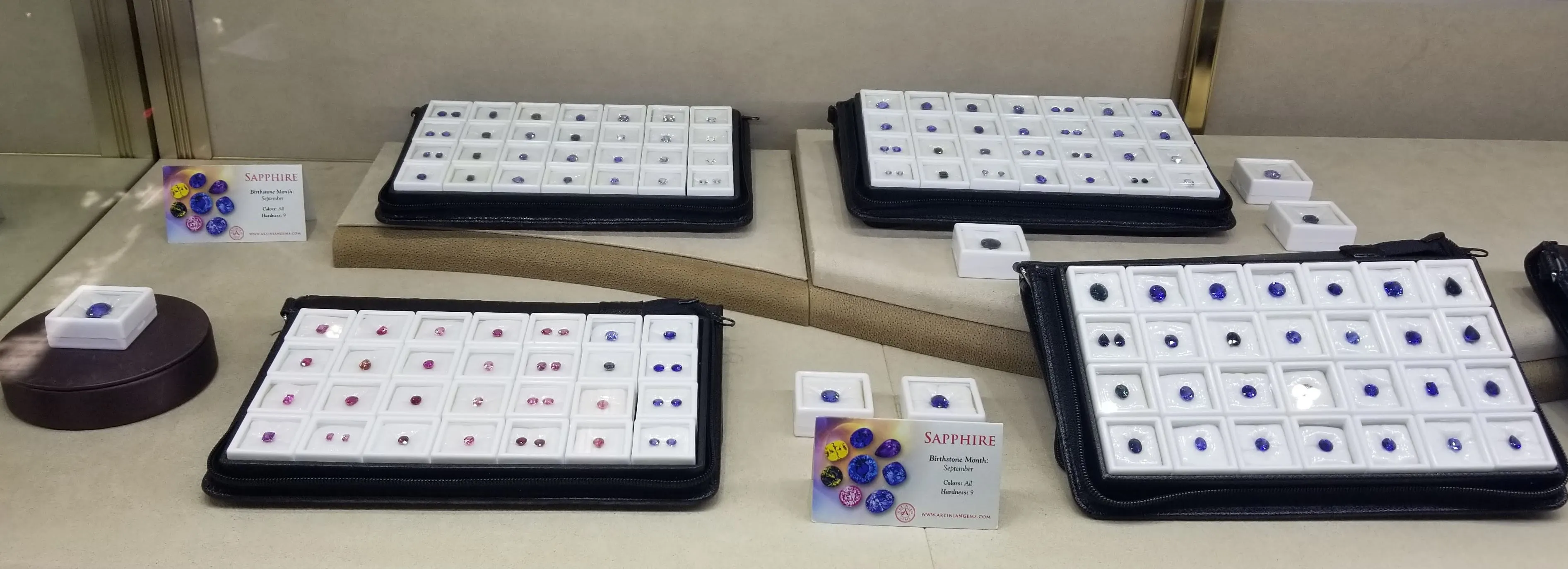 Our cases will be filled with masterfully cut colored gemstones from all over the world. Our gem event is the perfect opportunity to pick out a special gemstone for yourself or a loved one. With a wide variety of colors, sizes, and shapes to choose from, you're sure to find the perfect gem to match your personality.