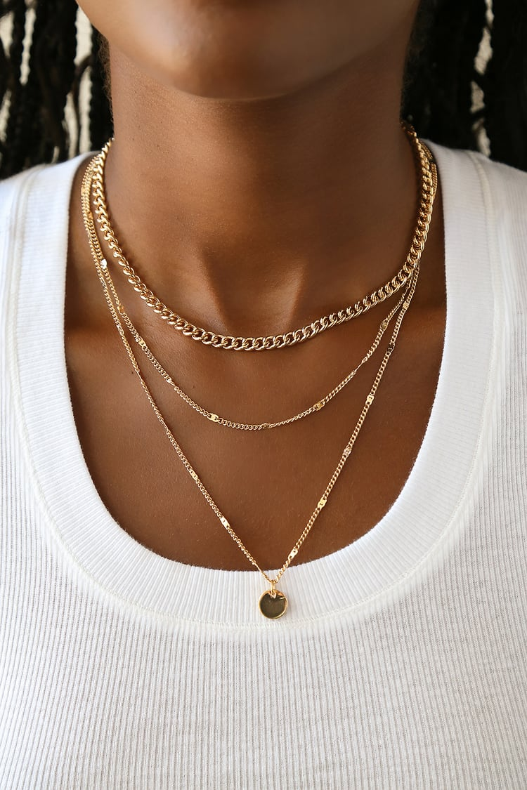 Buy Handmade Designer Delicate Set Of 2 Gold Layered Necklaces - Gold V  Necklace And Gold Lariat Y Shape Necklace Online at desertcartINDIA