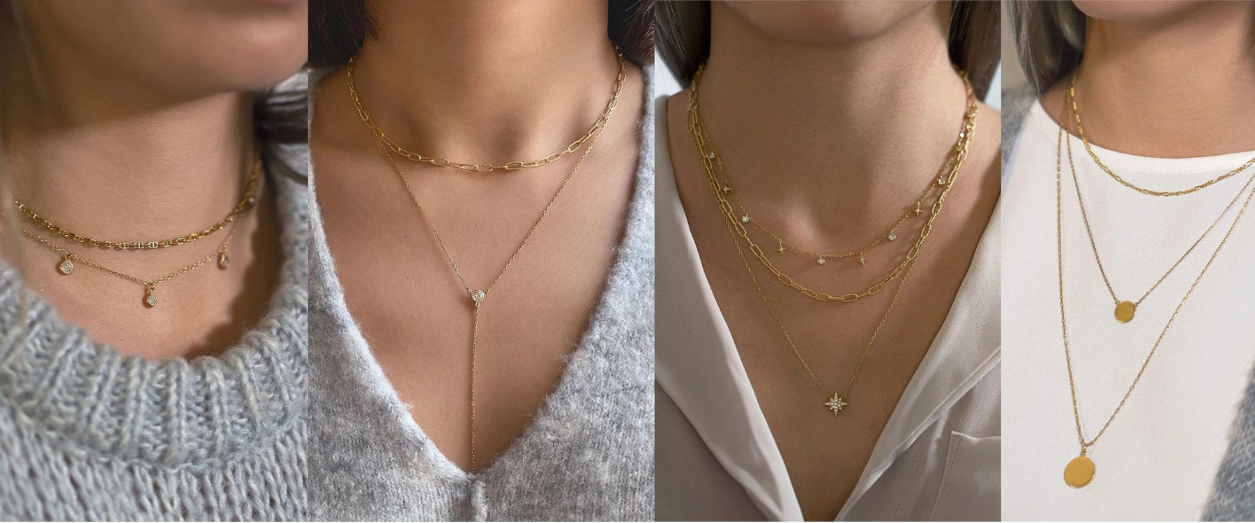 Buy PRETOLE Gold Layered Necklaces for Women,14K Gold Plated Necklace  Adjustable Simple Choker Necklace Dainty Gold Chain Necklace Set Herring  Necklace Waterproof Thin Gold Stacked Necklace for Girls Online at  desertcartINDIA