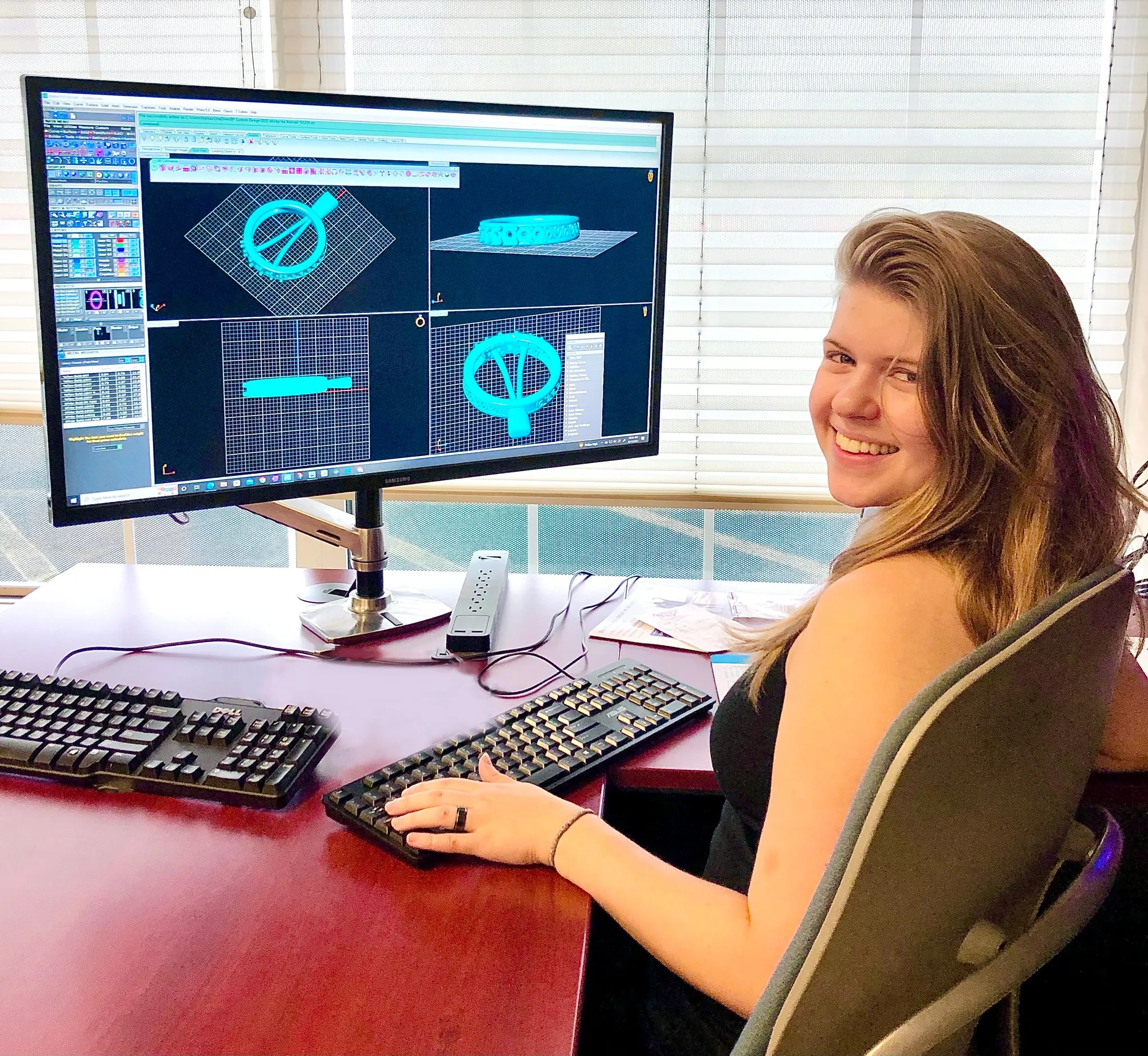 Step 2: CAD Next, we take the sketch you've approved and use state-of-the-art 3D modeling technology to get a detailed look at how your jewelry will appear once it is been cast. Bauble Patch Jewelers Comstock Park, MI