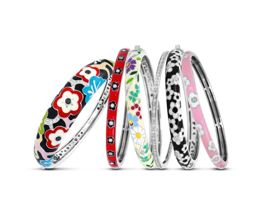 Belle Etoile Colorful, bold, enamel pieces. Everything has a matching set!  Baxters Fine Jewelry Warwick, RI