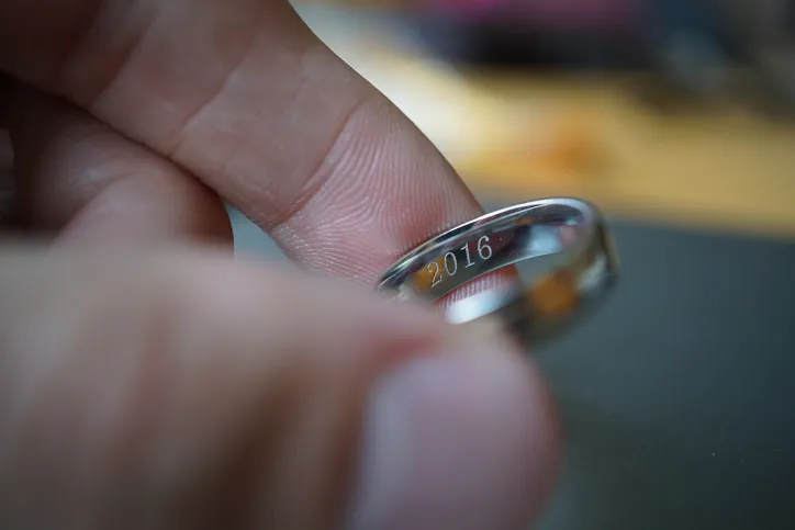 Ring Engraved with 2016