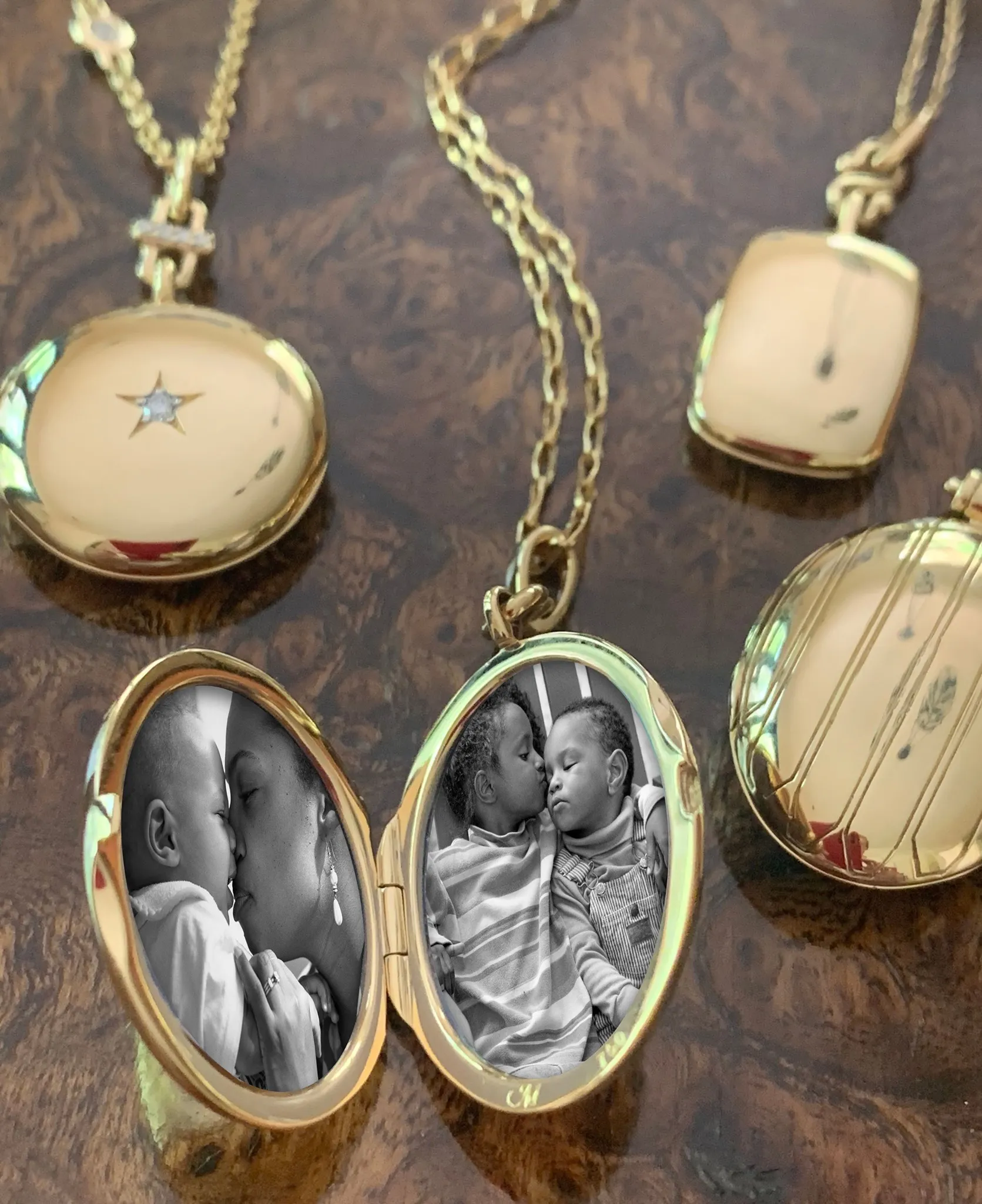 Monica Rich Kosann Modern lockets and charms for easy accessorising. Excellent go to for layering! Baxters Fine Jewelry Warwick, RI