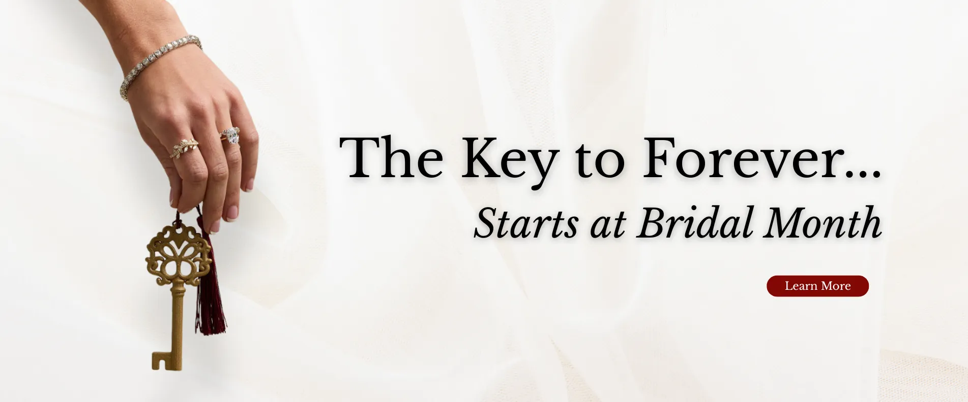 Model Wearing a Diamond Engagement Ring