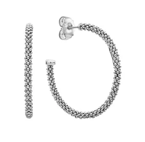 Caviar Hoop Earrings