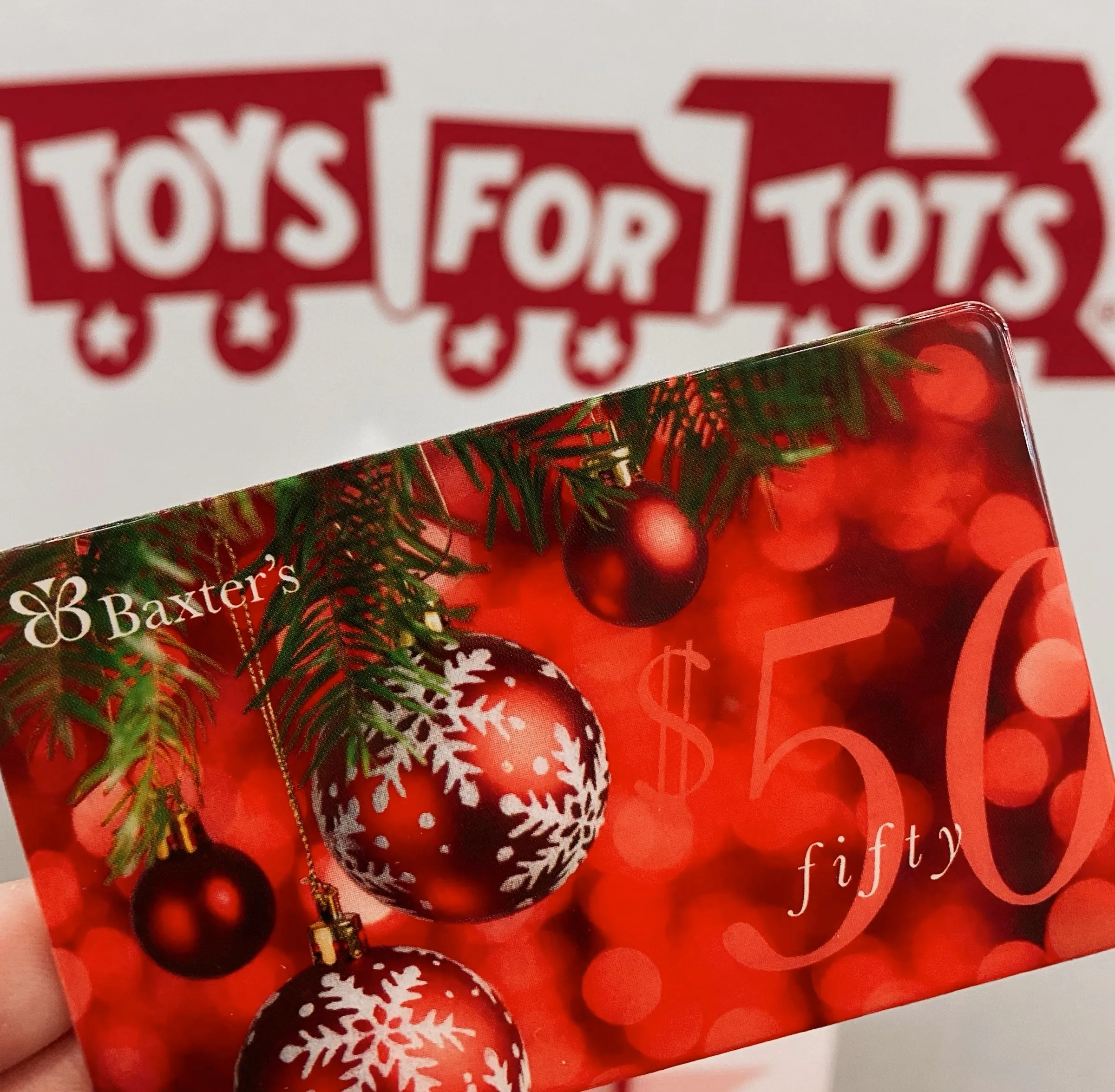 Toy Donation Bring in any new, unwrapped toy and receive a $50 Baxter's Gift Card. One gift card per person. Baxters Fine Jewelry Warwick, RI