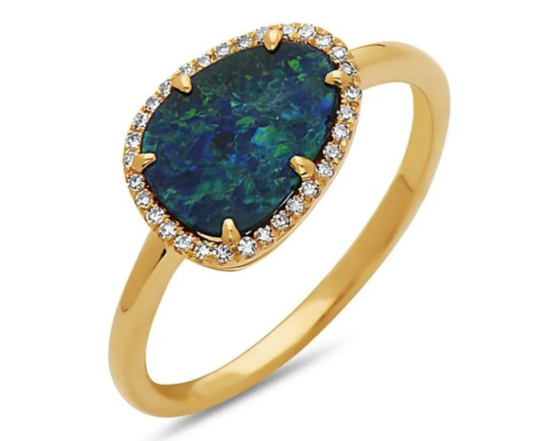 Opal and Pink Tourmaline