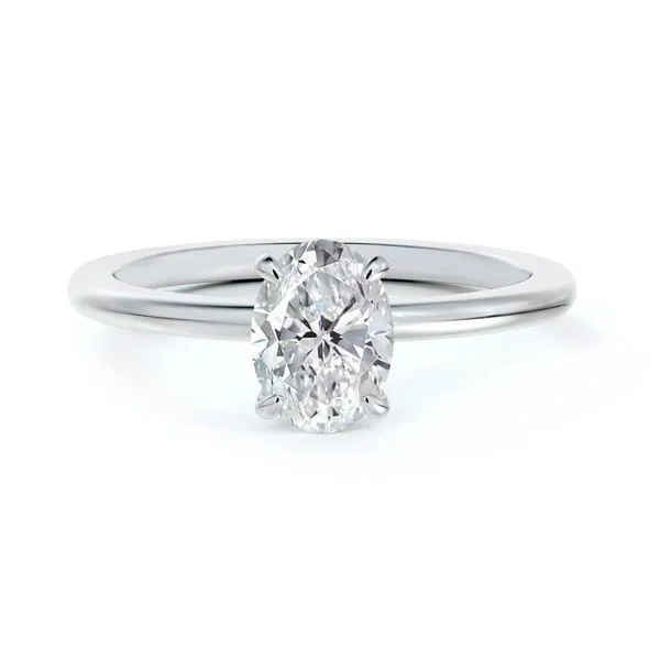 Solitaire Oval Engagement Ring