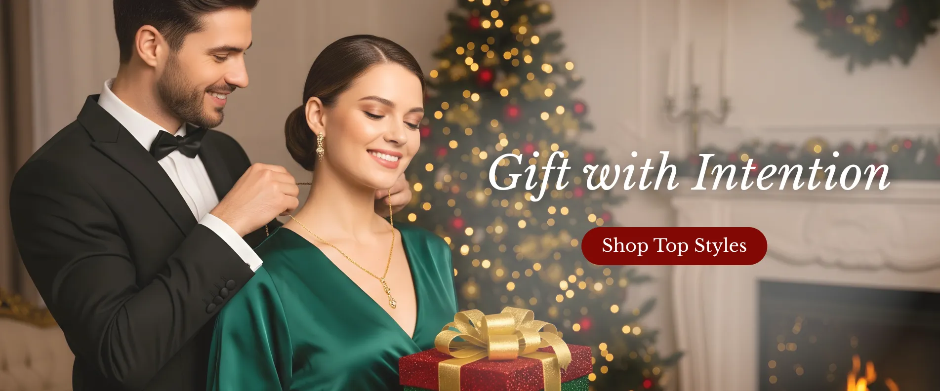 Model Wearing a Diamond Engagement Ring