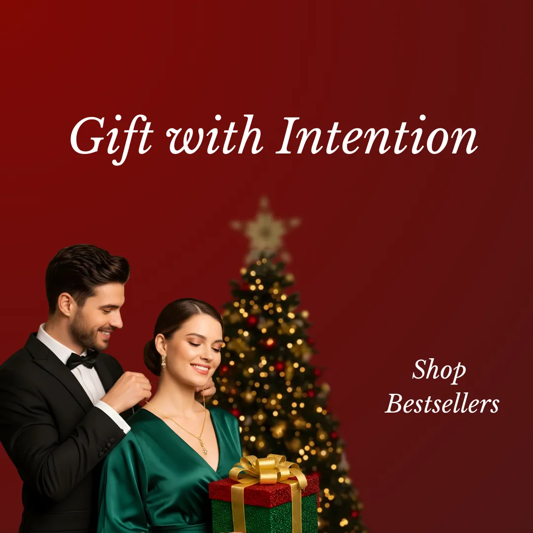 Model Wearing a Diamond Engagement Ring